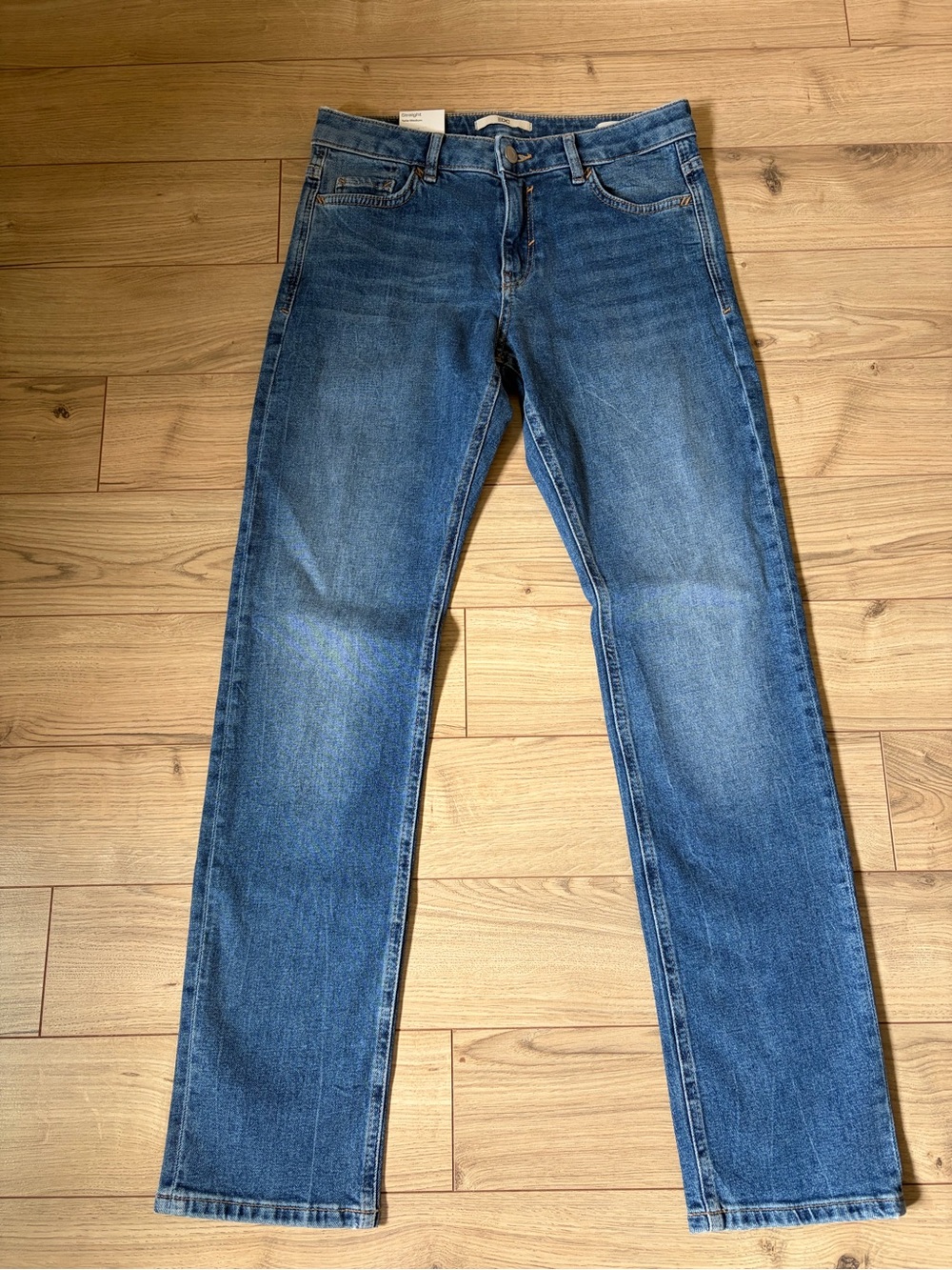 Women’s Edc by Esprit Straight Leg Medium Rise Blue Denim Jeans size 28